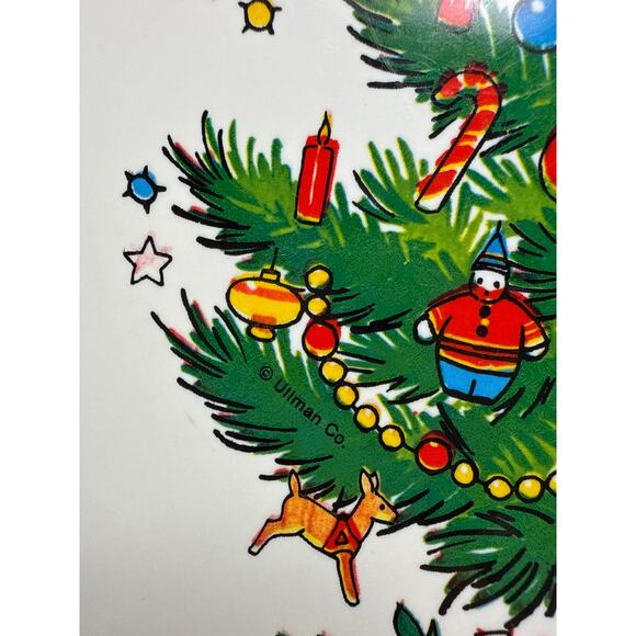 Ullman Co. Vintage Plastic Cookie Tray Platter Plate Christmas Tree & Presents - Picture 7 of 13